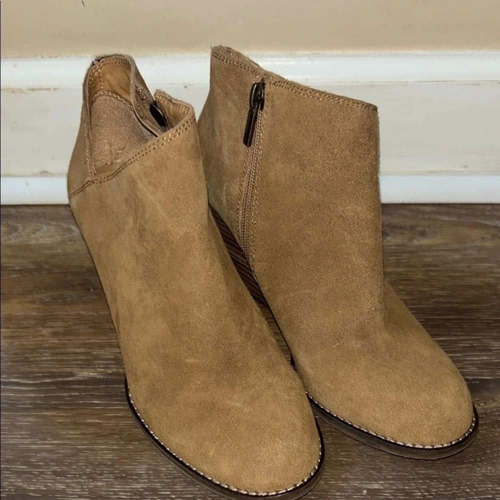 Lucky Brand Tan/camel Ankle Boots  7.5